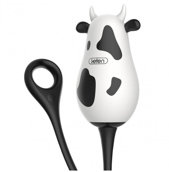 HK LETEN Animals Series Of Cute Cow Long Vibrating Egg (Chargeable - Cute Cow)